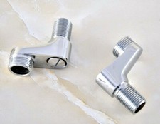 Polished Chrome Brass Clawfoot Bathtub Faucet Swing Arms - Adjusts From 3-3/8"