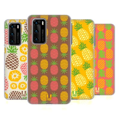 HEAD CASE DESIGNS PINEAPPLE PATTERNS SOFT GEL CASE FOR HUAWEI PHONES 4