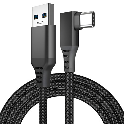 VR Link Kabel USB zu USB-C - 90 Grad Typ-C Nylon Geflochtenes Kabel - 5m