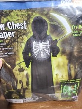 XX 113582 Glow Chest Reaper Costume Boys Fun World