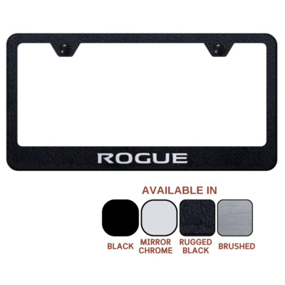 Nissan Rogue Laser Etched Logo Standard License Plate Frame