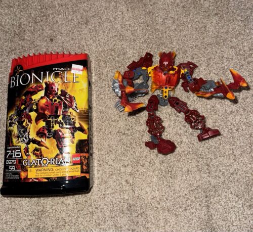 Lego Bionicle Glatorian 8979 Malum With Box And Manual