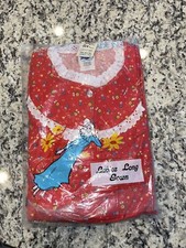 Vtg Deadstock Crown For Nitewear Ladies Long Gown Sz Large Original Package USA
