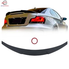 Black 2007-2013 FOR BMW 1 Series Coupe 1M E82 Gloss Rear Boot Lip Spoiler Wing