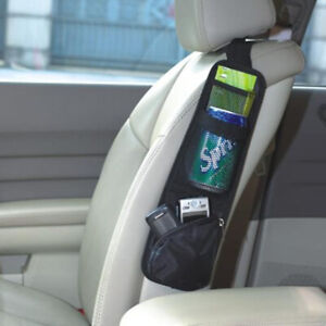 1x Car Seat Side Back Storage Organizer Mesh Multi Pocket Hanging Bag Holder New