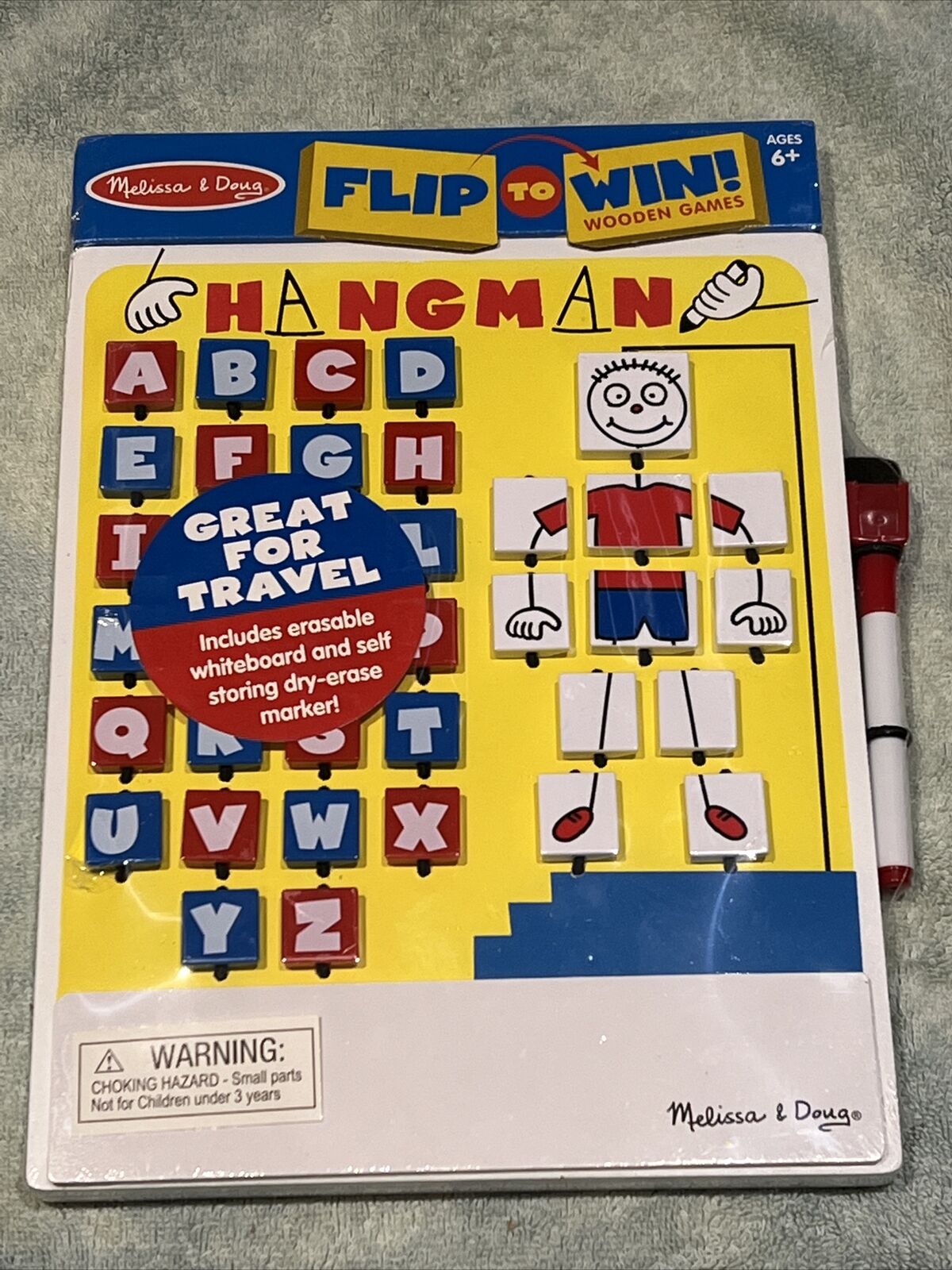 Melissa & Doug Flip-to-Win Travel Game Hangman