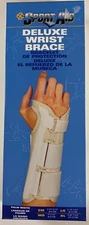 SportAid Deluxe Wrist Brace Latex Free - Carpal Tunnel Relief - Left Hand