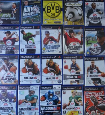 PlayStation 2 Sportspiele PS2 Games NBA PES RTL Wintersport Tiger Woods Auswahl