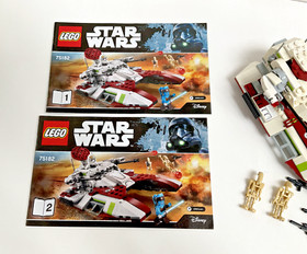 LEGO Star Wars: Republic Fighter Tank 75182 with manuals  & 2 battle droids