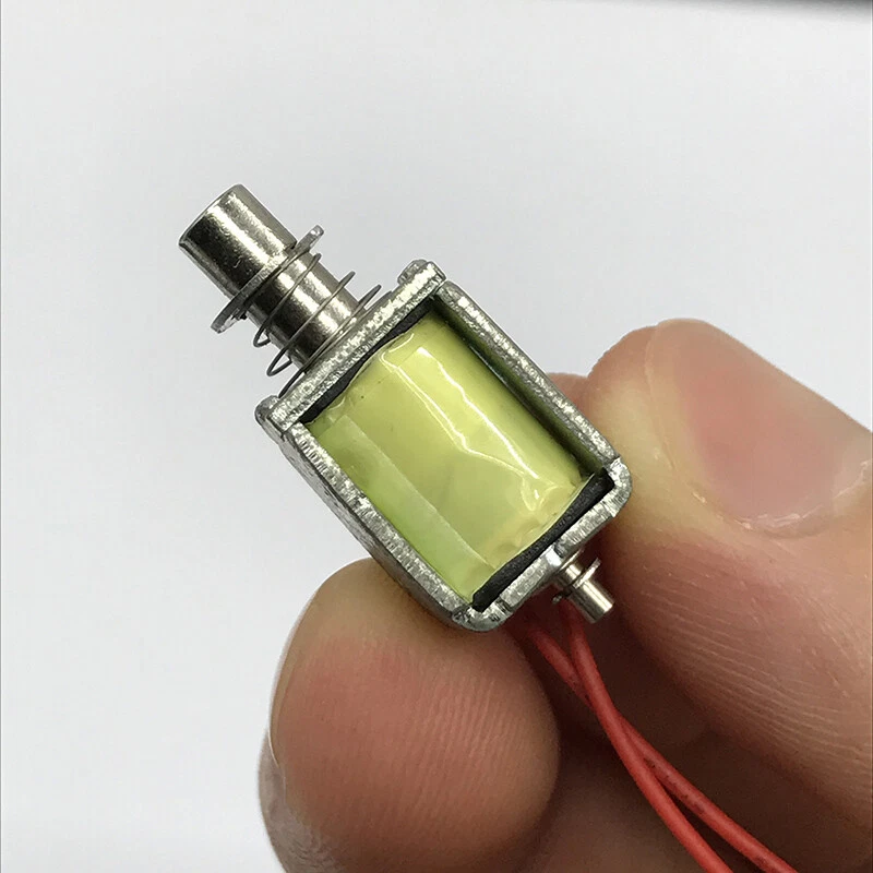 DC 12V Push Pull Through Type Spring Mini Micro Electric Solenoid Electromagnet - Image 2 of 4