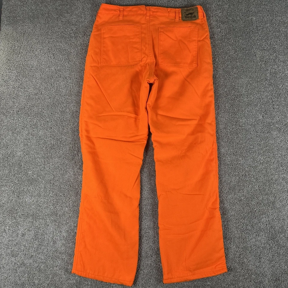 Pantalones Duxbak De Colección Para Hombres 36 Naranja Brillante Aislante Edredón Forrado Pantalón de Caza EE. UU. Foto 2 de 4