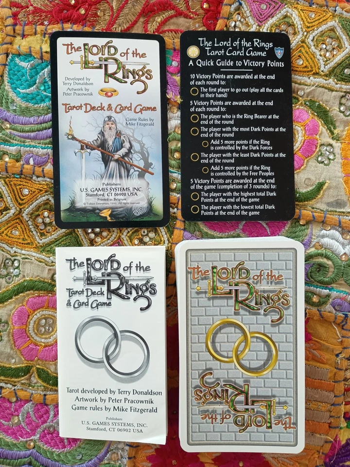 The Lord of the Rings Tarot Deck & Card Game Terry Donaldson The Hobbit Tolkien - Image 3 of 4