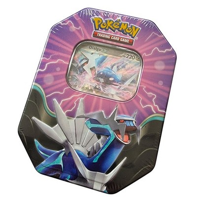 Pokémon TCG Azure Legends Tin Dialga ex Tin   4 x Booster   1 x Promo