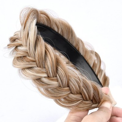 Haarband Geflochten Haare,Hairband Braided Hairpiece Haarteil Unordentliches ...
