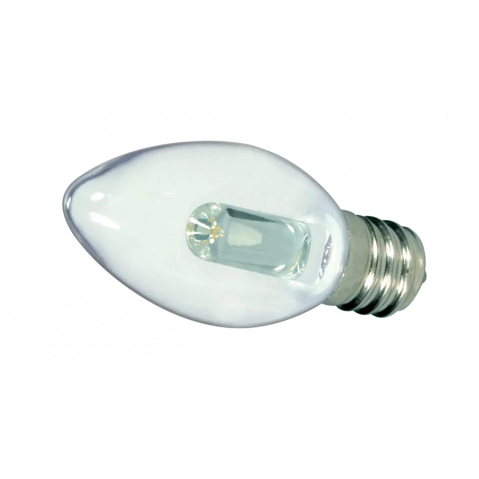 0.5 Watt LED - C7 - Clear - 2700K - Candelabra base - 120 Volt - Carded - 48-Pac - Image 3 of 4