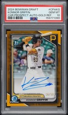 2024 BOWMAN DRAFT CHROME PROSPECT AUTOS #CPAKG KONNOR GRIFFIN 16/50 PSA 10