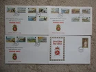ISLE OF MAN - 1983-85 DEFINITIVE SET ON 4 UNADDRESSED FIRST DAY COVER, FDI CANCE