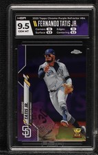2020 Topps Chrome Purple Refractor /299 Fernando Tatis Jr HGA 9.5 GEM MINT tp9