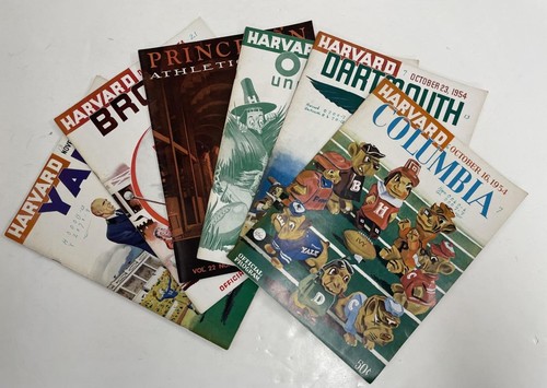 (6) 1954 Harvard Football Program Lot