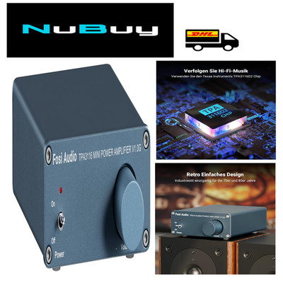 Fosi Audio V1.0G Mini Verstärker 50Wx2 Class D Stereo TPA3