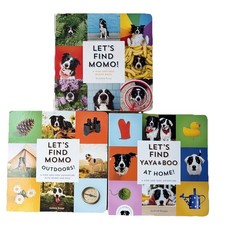 Let's Find Momo: Hide & Seek Board Book Lot Of 3 Momo, Outdoors, Yaya & Boo GOOD