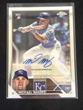 2023 Topps Chrome Update Series - Autographs Michael Massey #AC-MM (AU, RC)
