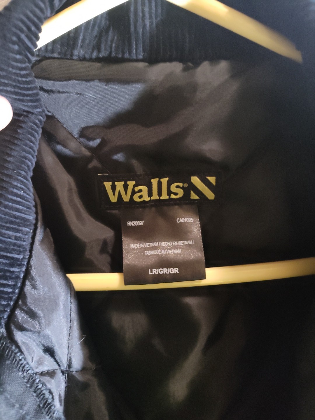 Blizzard Pruf Walls Insulated Coveralls Mens Large Workwear Jumpsuit Black