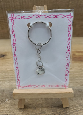 Handarbeit Hello Kitty Schlüsselanhänger Geschenk Geburtstag Muttertag Ostern rosa