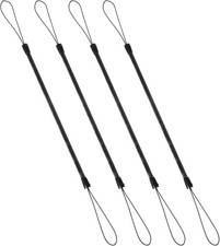 4Pcs Pen Leash, Stylus Tether, Plastic Elastic Tether Lanyard for Black