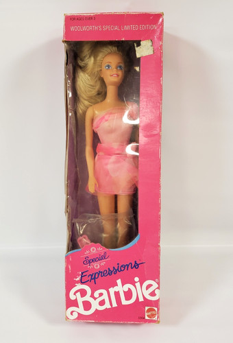 BARBIE Special Expressions 1990 Mattel USA 5504 Sealed Box Woolworths Special Ed