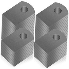 Pcs Steel Weld Tabs 1" W, 1 1/2" H, 3/8" Hole, 1/8" Universal Shock Mount 50