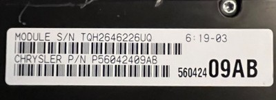 Jeep Grand Cherokee ZJ 97-98 Body Control Module BCM With Security