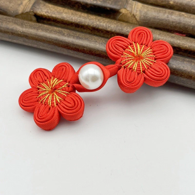 Chinese Frog Closure Buttons Plum Flower Knot Fastener Sewing Accessories - Image 4 of 4