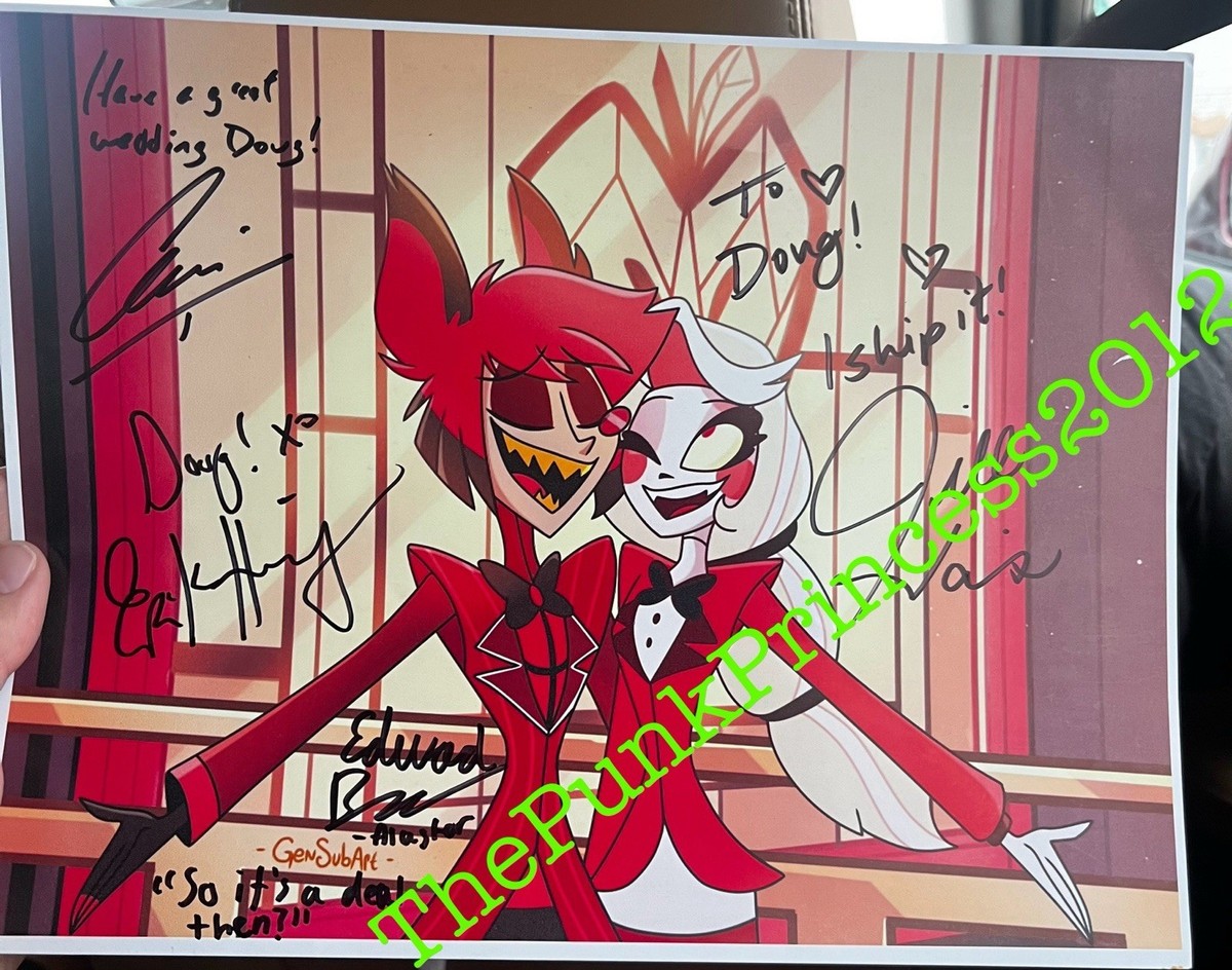 Hazbinhotel Alastor 8×10in サイン入りプリント と*ー様 Hazbinhotel Alastor 8×10in サイン入りプリン Hazbin Hotel