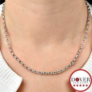 Nachlass Platin 17 5" Rolo Kette Halskette 32 3 Gramm NR