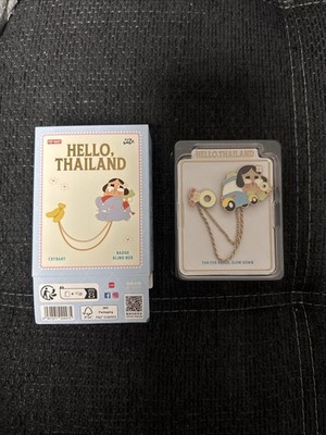 Pop Mart Crybaby Badge Hello Thailand Special Edition Tuk-Tuk Ahead, Slow Down