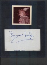 Suzanna Leigh - Signed Autograph Index Card and Candid Photo - Elvis Costar