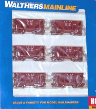 HO WALTHERS MAINLINE 910-58101 MICHIGAN ORE CAR 6-PK CHICAGO & NORTH WESTERN CNW