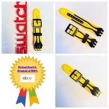 Swatch Cinturino Fun Scuba SUGB101 Farfallino Giallo Subacqueo Orologio da polso