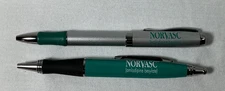 Pharmaceutical Drug Rep Promo Pens: Pfizer Norvasc, Lot of 2 Metal Pens