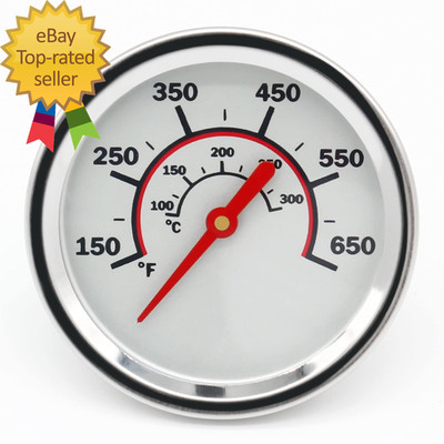 1.85'' Lid Grill Thermometer for Char-Broil Gas Grills, Stainless Steel G432-8L00