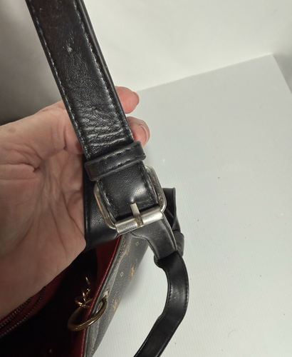 Beverly Hills Polo Club Purse Red Brown Metal Leather Shoulder Strap - Picture 17 of 17