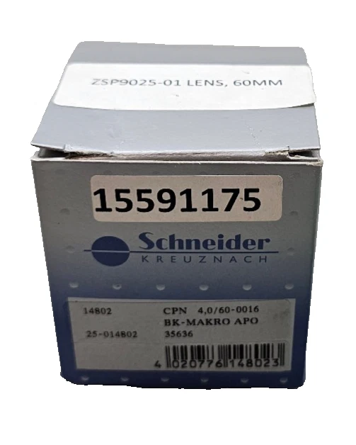 Schneider Optics 25-014802 APO-Componon 4.0/60mm V-Mount Macro Lens M37x0.75 V38 - Image 2 of 4