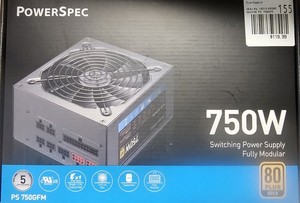 PowerSpec 750 Watt 80 Plus GOLD  FULLY-Modular Power Supply