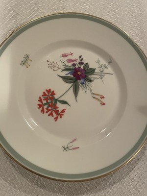 Vintage Royal Copenhagen Denmark Porcelain Ivory Hand painted Salad Plate 7.5 