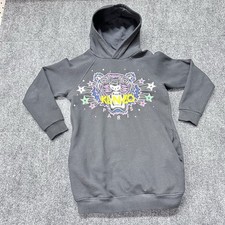 Kenzo Kids Black Tiger Star Embroidered Hoodie Size 12A / 152 Pre-owned