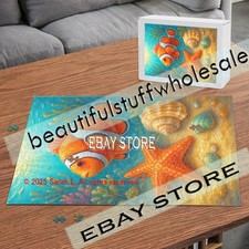 1000 piece jigsaw puzzle Coral Starfish Beach Style ocean