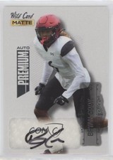 2022 Wild Card MATTE Auto Premium White - Silver Foil Bryan Cook Auto v7j