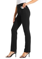 Willit 31 Womens Yoga Dress Pants Straight Leg Work Slacks Stretchy Office Ca...