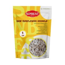 Raw Sunflower Seeds, 5 lbs Unsalted No Shell Bulk Sunflower Seed Kernel...